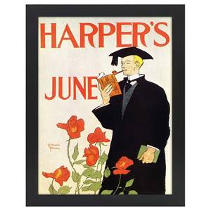 Bilderrahmen Poster Harper's June 1895 Schwarz