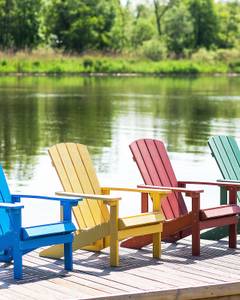 Chaise de jardin ADIRONDACK Jaune