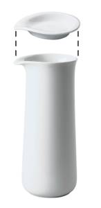 Karaffe 1,00 l Five Senses Weiß - Porzellan - 10 x 24 x 10 cm