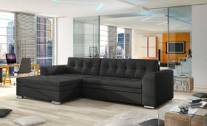 Ecksofa FORTI Schwarz - Ecke davorstehend links