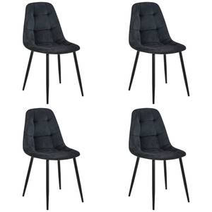 Lot de 4 Chaises SJ.1 Noir - Lot de 4