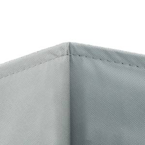 10x Aufbewahrungskorb Bambus grau Grau - Bambus - Papier - Textil - 32 x 17 x 35 cm