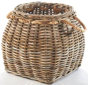 Aufbewahrungskorb KUBUGRAYGRIP Grau - Rattan - 45 x 40 x 45 cm