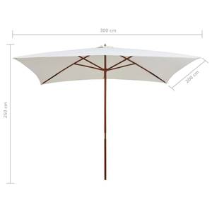 Parasol 3007546 Blanc - Textile - 200 x 250 x 300 cm