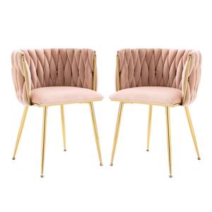 Fauteuil simple lot de 2 Mercury Ⅴ Rose foncé