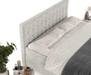 Premium Boxspringbett Milo Grau - 140 x 120 x 211 cm