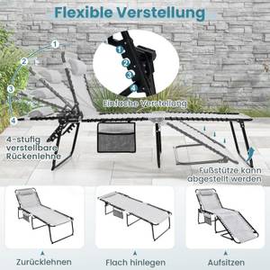 Gartenliege ZB33922 Grau