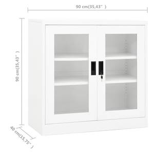 Büroschrank 3006974 Weiß - Höhe: 90 cm