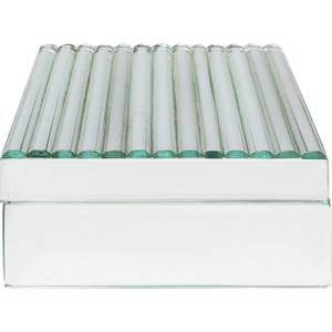 Box Elegant Silber - Glas - 16 x 8 x 16 cm