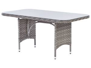 Set de salon LACONA Gris - Polyrotin - 175 x 60 x 233 cm