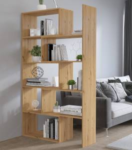FURNIX Étagères CHARLES 2 Marron - Bois manufacturé - 110 x 189 x 33 cm