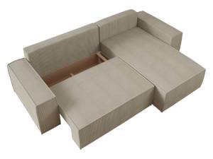 Ecksofa Malaga L Beige - Ecke davorstehend links