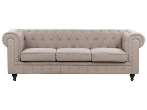 Set de canapés CHESTERFIELD Beige - Chêne foncé - Taupe - 85 x 78 x 222 cm