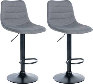 Tabouret de bar Lex Lot de 2 Gris