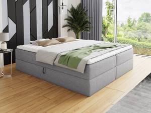 Boxspringbett Base Grau - Breite: 140 cm