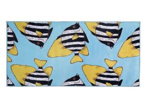 Tapis enfant FIZME Noir - Bleu - Blanc - Jaune - Textile - 140 x 80 x 80 cm