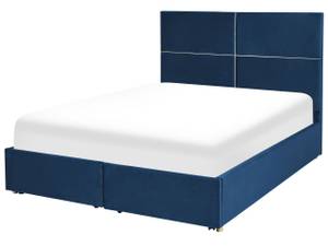 Doppelbett VERNOYES Blau - Gold - Marineblau - Breite: 148 cm