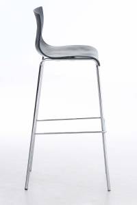 Tabouret de bar Hoover Lot de 2 Gris - Argenté