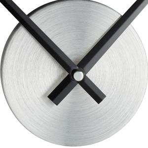 Wanduhr DIY modern Schwarz - Grau - Silber - Metall - Kunststoff - 110 x 110 x 4 cm