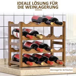 Weinregal 801-269V00BN Braun - Bambus - 24 x 38 x 43 cm