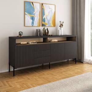 Sideboard Zenith Schwarz - Breite: 200 cm