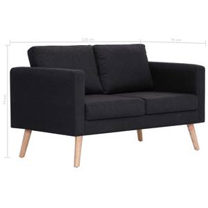 Sofa 3002824-1 Schwarz - Breite: 116 cm