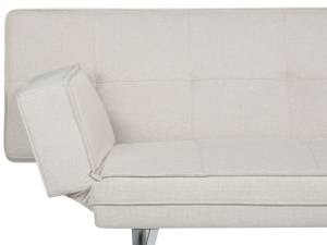 3-Sitzer Sofa BRISTOL Beige - Silber - Tiefe: 93 cm