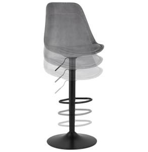 Tabouret De Bar MIKE Noir - Gris