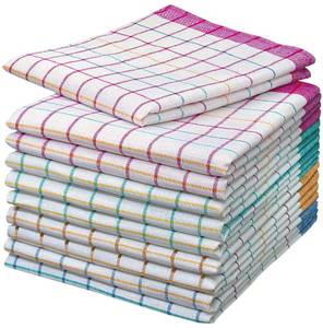 10er Set Geschirrtücher 100% Baumwolle Textil - 50 x 1 x 70 cm