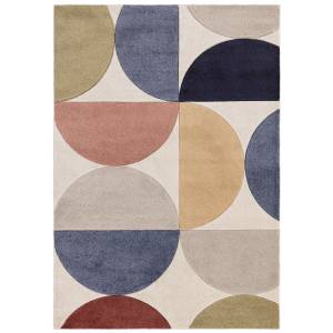 Tapis de salon moderne CURVO Multicolore - 160 x 230 cm