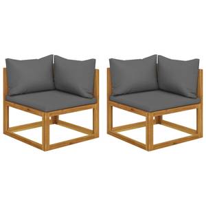 Ecksofa (2er Set) 3009261-1 Grau - Massivholz - Holzart/Dekor - 70 x 60 x 70 cm