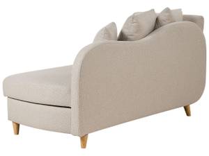 Chaiselongue MERI Beige - Eiche Hell - Armlehne davorstehend rechts - Ecke davorstehend links