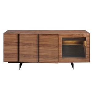 Sideboard aus Nussbaumholz mit LED-Licht Braun - Holzwerkstoff - 180 x 76 x 60 cm