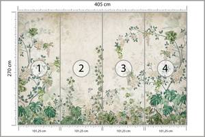 Papier Peint PLANTES Fleurs Feuilles 405 x 270 x 270 cm