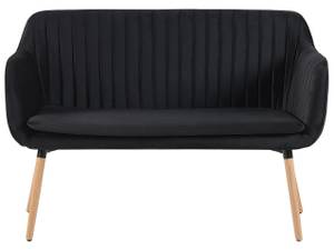 2-Sitzer Sofa TABY Schwarz - Eiche Hell