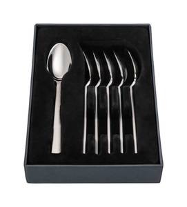 JOOP! Espressolöffel Set 6, satiniert Silber - Metall - 11 x 11 x 15 cm