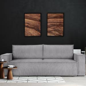 NAPI Sofa 3 Sitzer Hellgrau - Breite: 244 cm