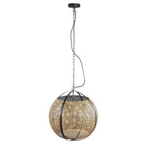 Lampe suspendue Bayu Noir - Métal - 50 x 55 x 50 cm