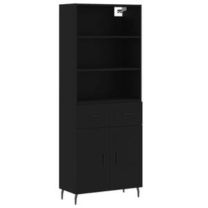 Highboard DE1275 Schwarz - Holzwerkstoff - 34 x 180 x 70 cm