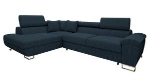 Ecksofa Cotere Cord Blau - Ecke davorstehend links