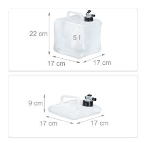 Faltbarer Wasserkanister im 4er Set 17 x 22 x 17 cm