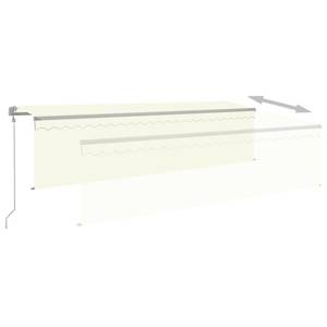 Auvent rétractable 3014355-1 Blanc crème - Largeur : 500 cm