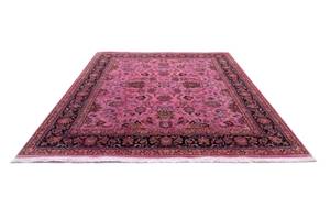 Designer Teppich - 302 x 235 cm - rosa Pink - Kunststoff - 235 x 1 x 302 cm