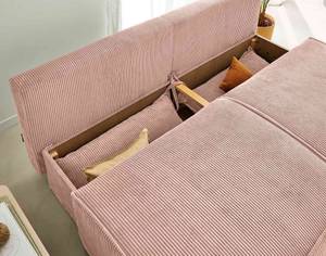 3-Sitzer Sofa KIARA Pink