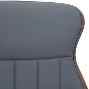 Chaise de bureau Melilla Gris - Imitation noyer