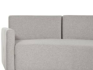 Ecksofa BOLEN Schwarz - Grau - Naturfaser - 413 x 80 x 116 cm