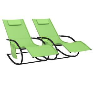 Chaise longue Vert - Nombre de pièces dans le lot : 2