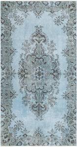 Tapis Ultra Vintage DCCXLIII Bleu - Textile - 109 x 1 x 211 cm