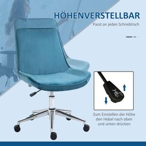 Drehstuhl im Retro-Stil 836-134BU Blau