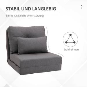 Bodenstuhl 833-965V80CG Grau - Textil - 60 x 56 x 80 cm